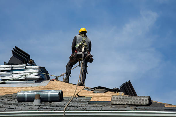 Professional Roof Installation technician working in Moraga, CA